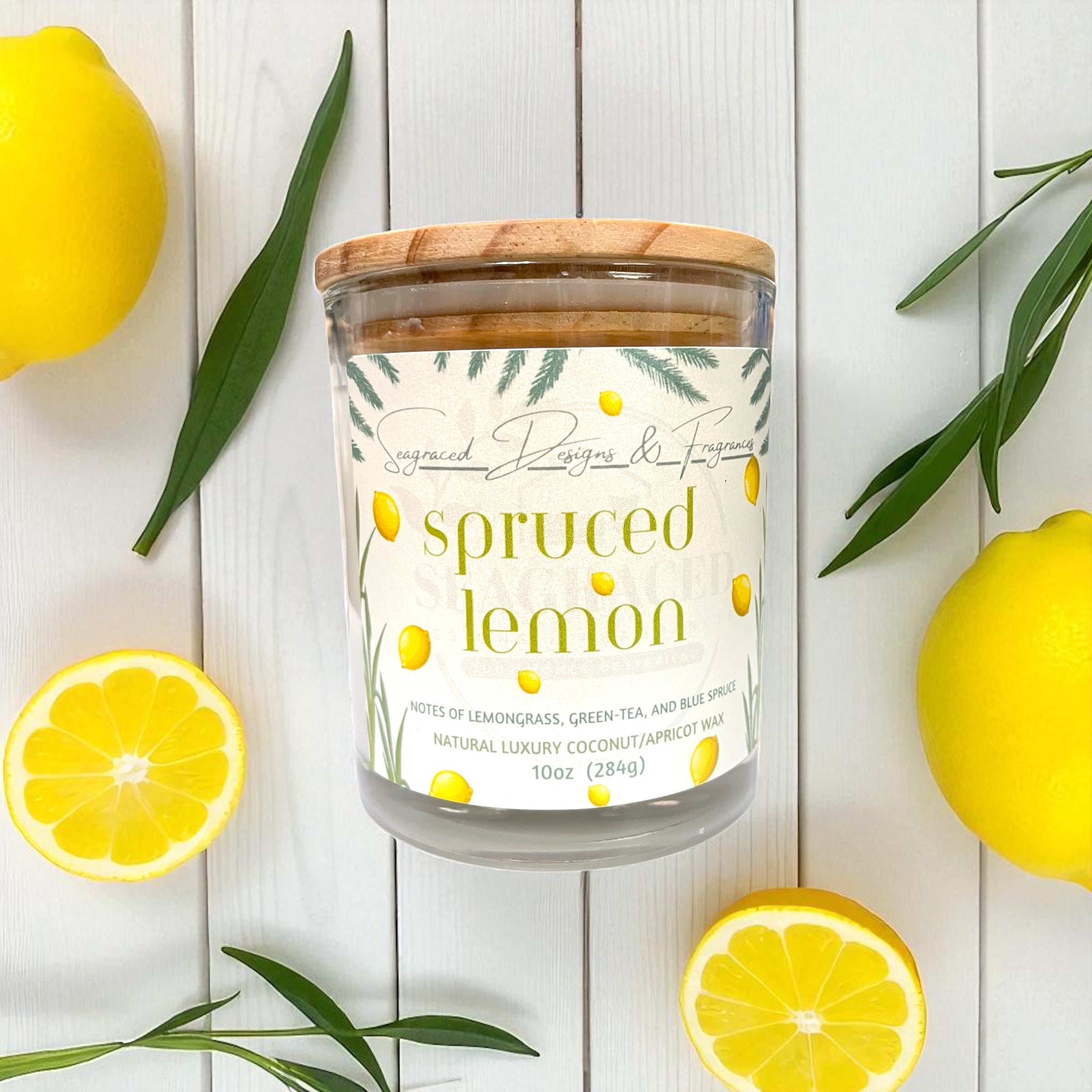 Spruced Lemon 10oz Scented Candle