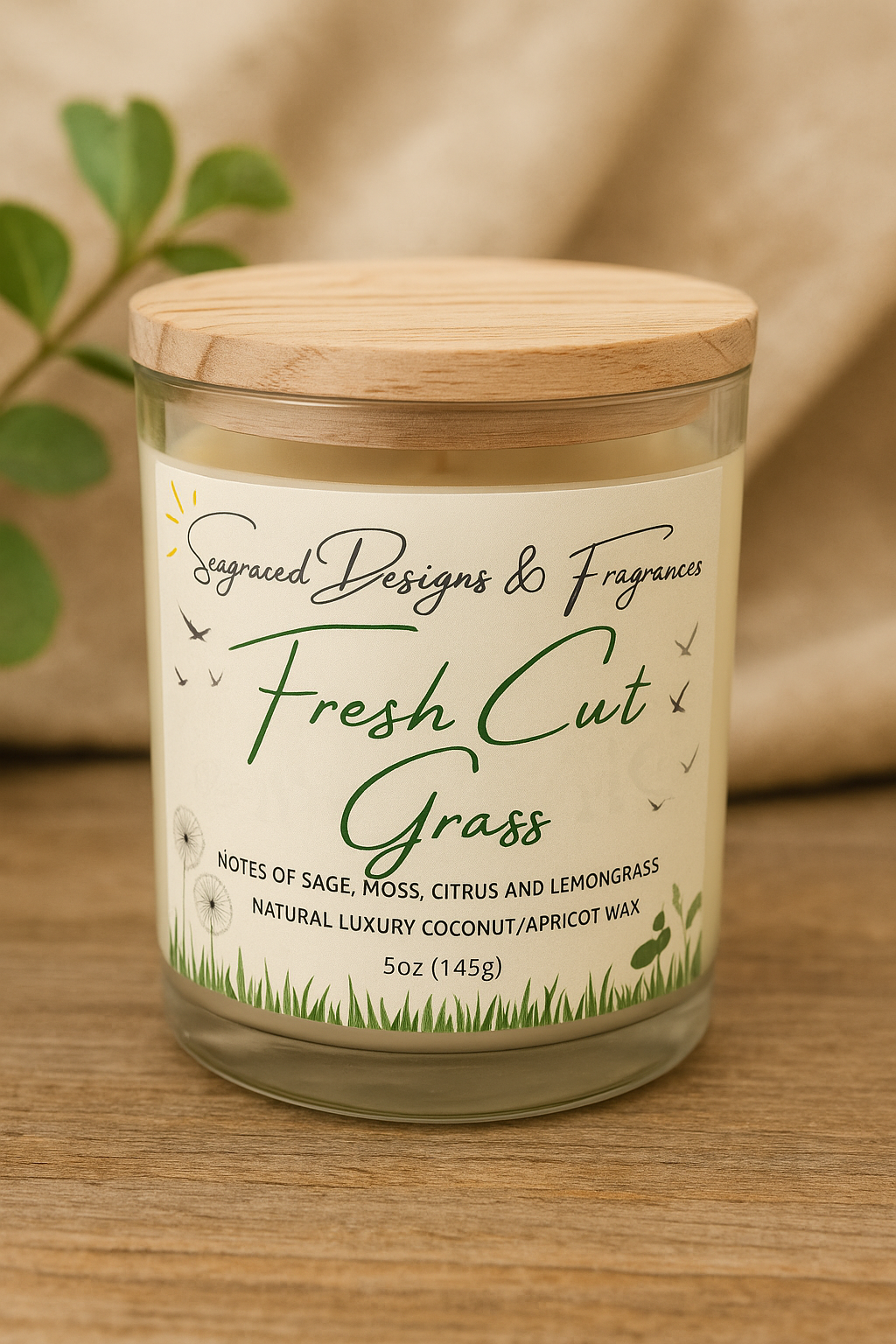 Fresh Cut Grass 5oz Scented Candle